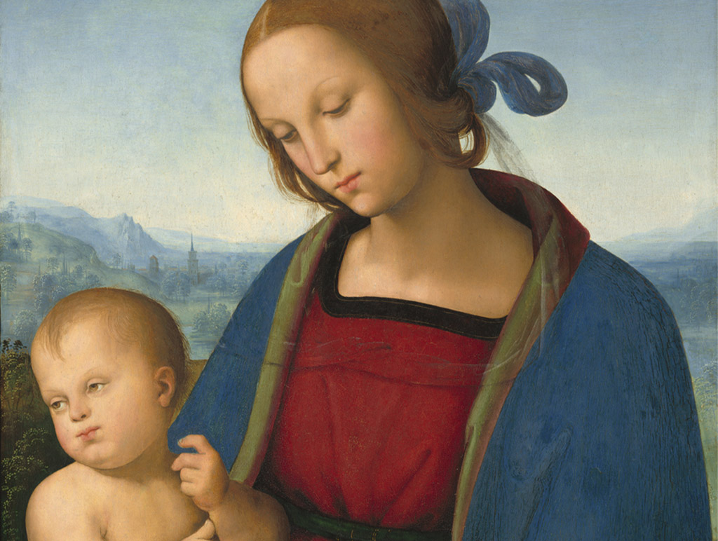 Vierge et enfant, Pietro Perugino (peintre) Umbrian, c. 1450 - 1523, National Gallery of Art, Washington