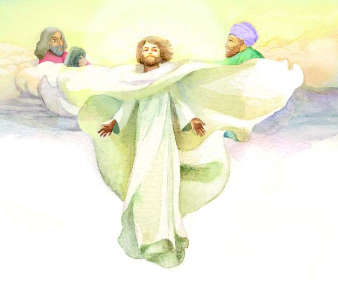 Image Evangile Transfiguration Seigneur A 06082023 Sybille Ristroph pour Magnificat Junior