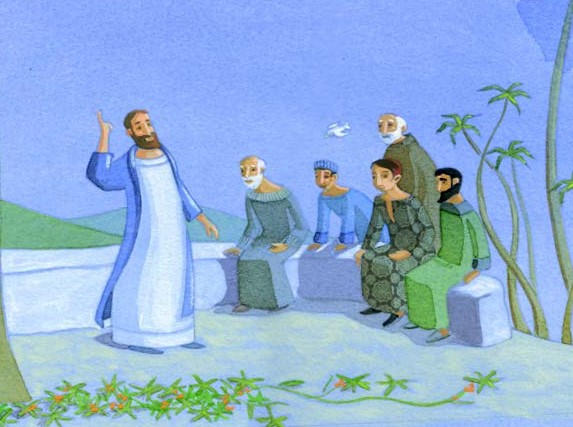 Image Evangile 30e Dimanche TOA 29102023 Madeleine Brunelet pour Magnificat Junior