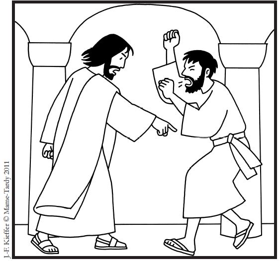 Image Coloriage 4e dimanche TOB 28012024 JF Kieffer pour Magnificat jJunior