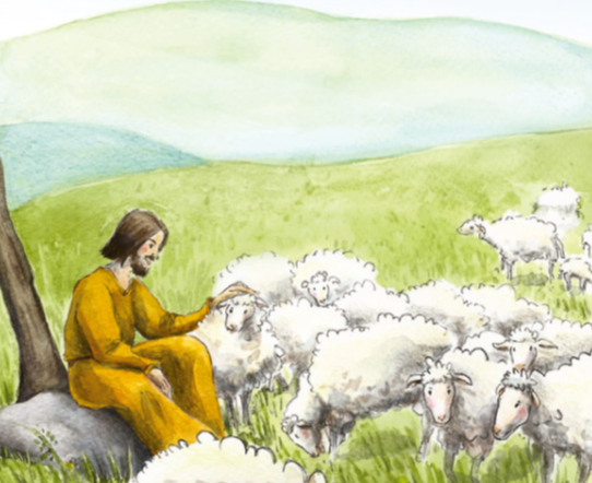 Evangile 4e dimanche Paques B 21042024 Lucile Lux pour Magnificat Junior