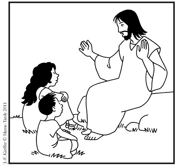 Coloriage 16e dimanche TOB Mame JF Kieffer 21072024