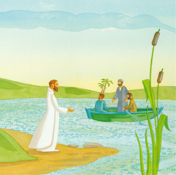 Image Evangile 3e dimanche de Paques C 04052025 Madeleine Brunelet pour Magnificat Junior