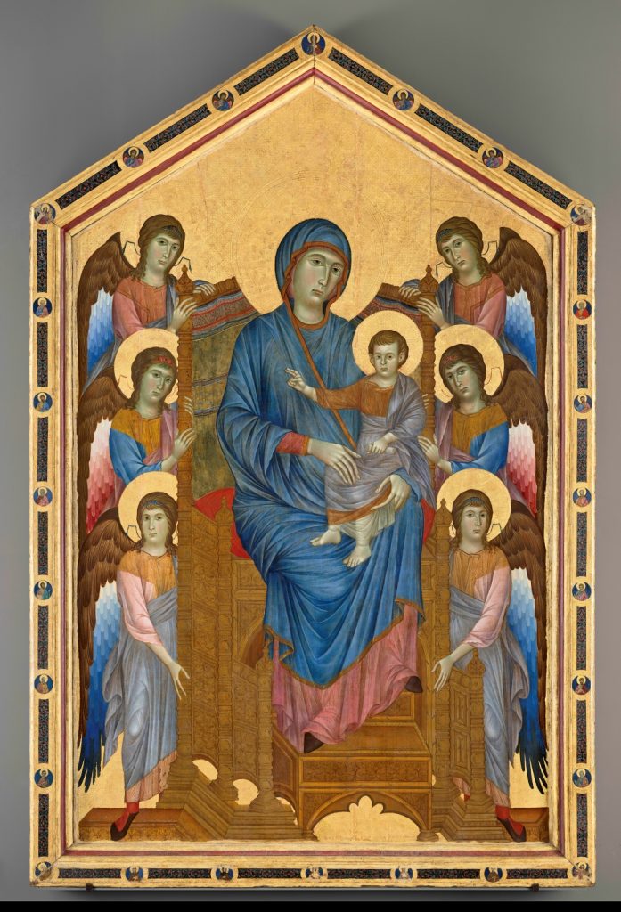 La Maestà (détail), Cimabue (dit), Cenni di Pepo (vers 1240-1302), Paris, musée du Louvre. © RMN-GP / Mathieu Rabeau.