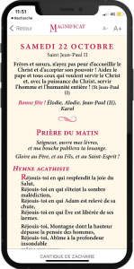 Prière du matin