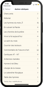 Autres rubriques